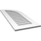 Ekena Millwork Quarter Round Top Right Surface Mount PVC Gable Vent w/ 3-1/2"W x 1"P Standard Frame, 16"W x 42"H GVPQR16X4201SN - alternate 3